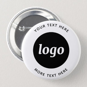 Simple Logo Text 6 Cm Round Badge
