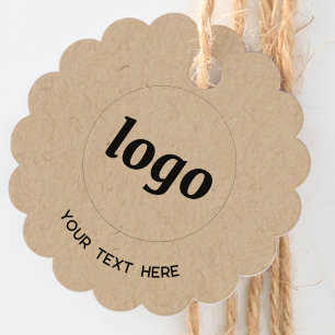 Simple Logo Text Business Kraft Price Tag