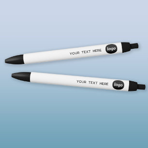 Simple Logo Text Business Promotional Black Ink Pen