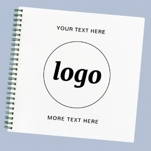 Simple Logo Text Business Promotional Notebook