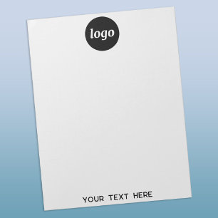 Simple Logo Text Business Promotional Notepad