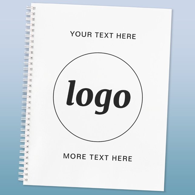 Simple Logo Text Business Promotional Planner (Logo custom text business promotional planner)