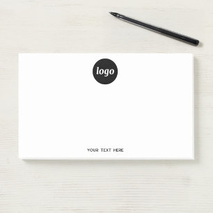 Simple Logo Text Business Promotional Post-it Notes