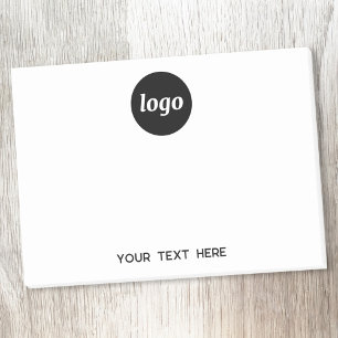Simple Logo Text Business Promotional Post-it Notes