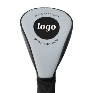 Simple Logo Text Business Promotional Powder Blue Golf Head Cover