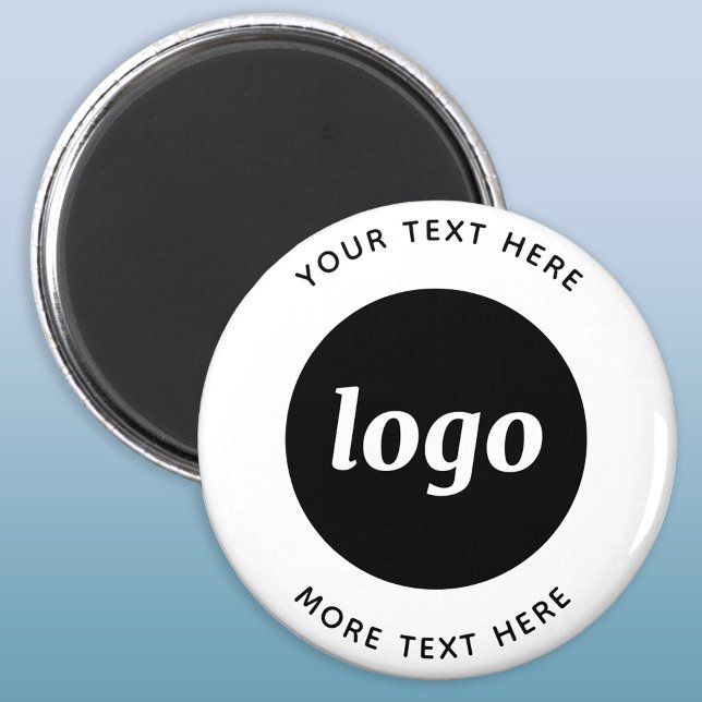 Simple Logo Text Magnet (Simple logo with text promotional business magnet)