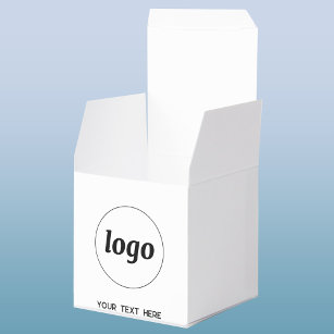 Simple Logo Text Promotional Business Packaging  Favour Box
