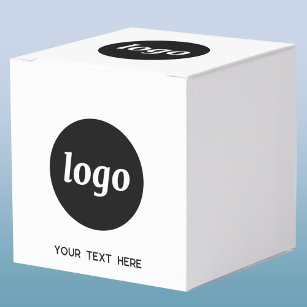 Simple Logo Text Promotional Business Packaging  Favour Box