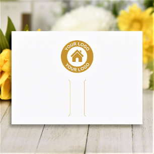 Simple Logo White  Hair Clip Barrette Display Card
