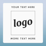 Simple Logo With Text Business<br><div class="desc">Add your own logo and choice of text to this design.  Remove the top or lower text if you prefer.  Minimalist and professional to promote your brand.</div>