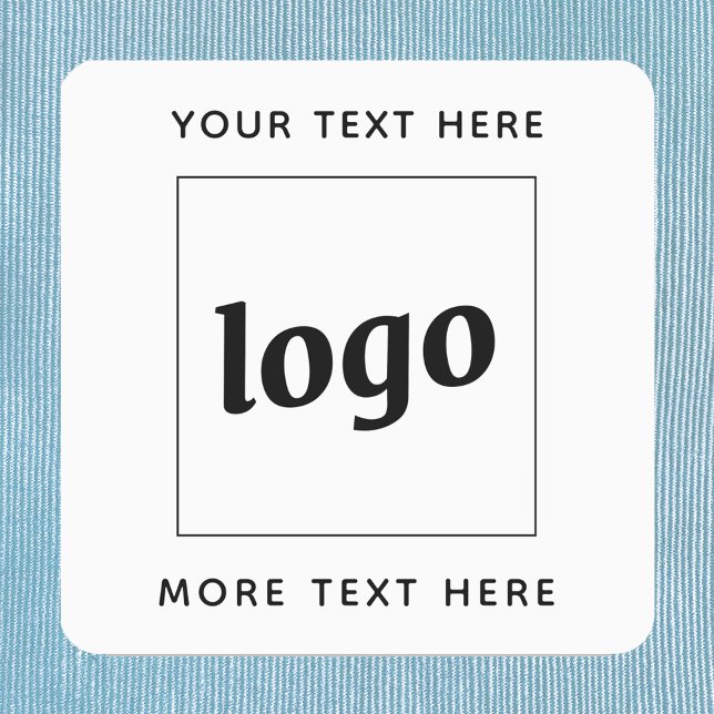 Simple Logo With Text Business (Simple logo with custom text business branding promotional clothing labels)