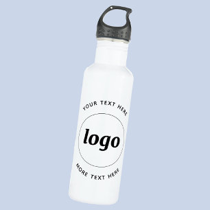 Simple Logo With Text Business 710 Ml Water Bottle