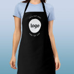 Simple Logo With Text Business Apron<br><div class="desc">Add your own logo and choice of text to this design.  Remove the top or lower text if you prefer.  Minimalist and professional.  Great for employee branding,  or as a promotional product for your clients and customers.</div>