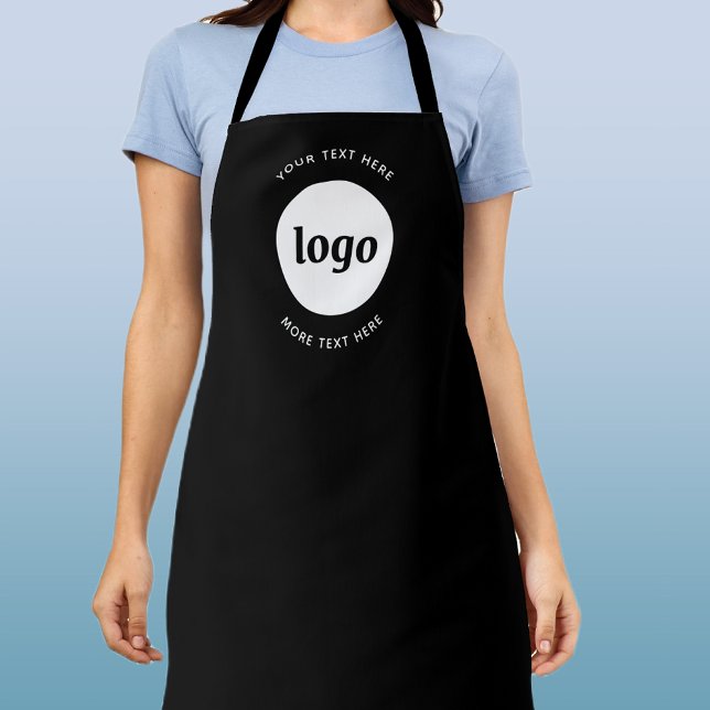 Simple Logo With Text Business Apron (Logo with text business promotional or uniform apron)