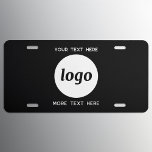 Simple Logo With Text Business Black<br><div class="desc">Add your own logo and choice of text to this design,  and change the background colour in the Design Tool.  Remove the top or lower text if you prefer.  Minimalist and professional.</div>