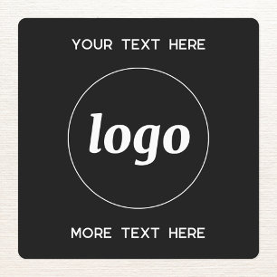 Simple Logo With Text Business Black