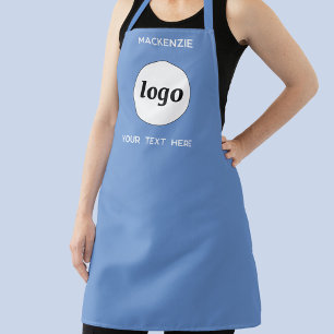 Simple Logo With Text Business Branding Apron