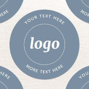 Simple Logo With Text Business Dusty Blue