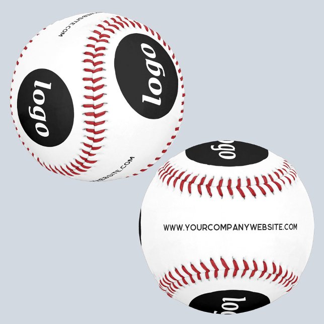 Simple Logo with Text Business Promotional Baseball (Logo with custom text business promotional baseball)