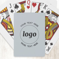 Simple Logo With Text Business Promotional Blue