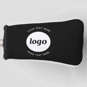 Simple Logo With Text Business Promotional Golf Head Cover