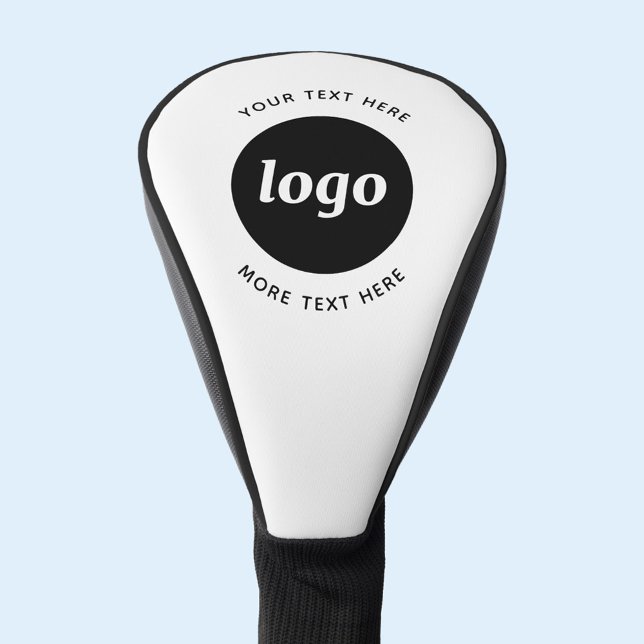 Simple Logo With Text Business Promotional Golf Head Cover (Custom logo with text promotional business golf head cover)