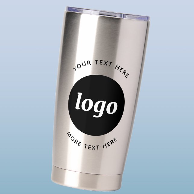 Simple Logo With Text Business Promotional Insulated Tumbler (Simple logo with text business promotional thermal tumbler)