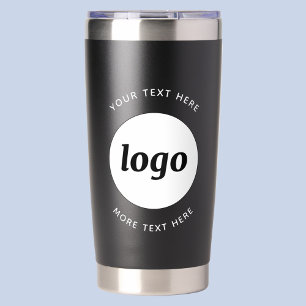Simple Logo With Text Business Promotional Insulated Tumbler