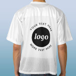 Simple Logo With Text Business Promotional Men's Football Jersey<br><div class="desc">Add your own logo and choice of text to this design.  Remove the top or lower text if you prefer.  Minimalist and professional.  Great for staff and employees,  as a promotional product for your clients and customers,  at trade shows and corporate events,  and for sponsorship.</div>