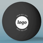 Simple Logo With Text Business Promotional Ping Pong Ball<br><div class="desc">Add your own logo and choice of text to this design.  Remove the top or lower text if you prefer.  Minimalist and professional.  Great for employee branding,  or as a promotional product for your clients and customers.</div>