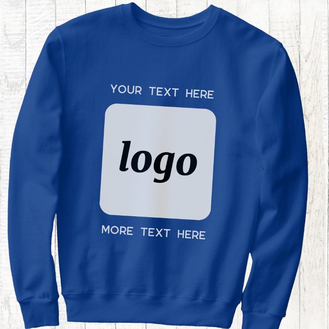 Simple Logo With Text Business Promotional Sweatshirt (Logo and custom text business promotional or uniform sweatshirt)