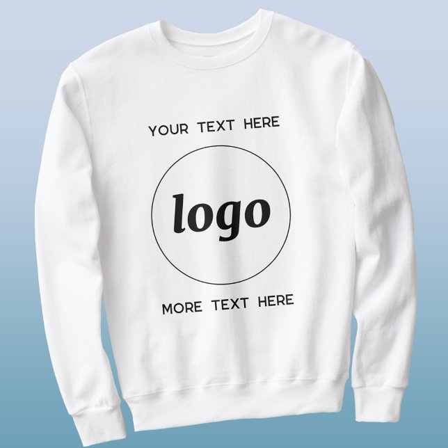 Simple Logo With Text Business Promotional Sweatshirt (Logo and custom text business promotional or uniform sweatshirt)