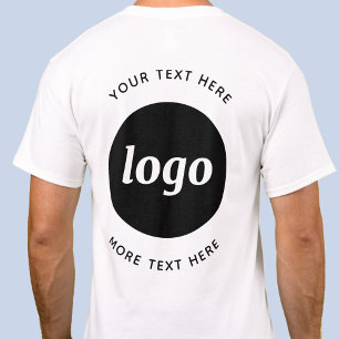 Simple Logo With Text Business Promotional T-Shirt