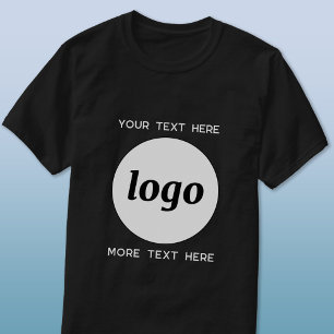 Simple Logo With Text Business Promotional T-Shirt