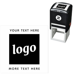 Simple Logo With Text Business Self-inking Stamp