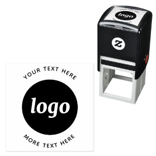 Simple Logo With Text Business Self-inking Stamp