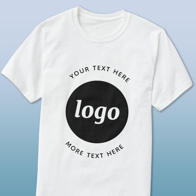 Simple Logo With Text Business T-Shirt (Simple logo with text promotional business t-shirt)
