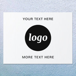 Simple Logo with Text Promotional Business Garden Sign