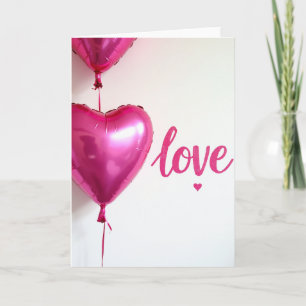 Simple Love Balloons Card