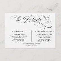 Simple Love Birds Script Details Enclosure Card