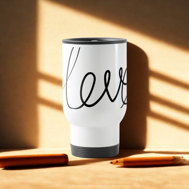 Simple Love Designed Travel Thermal Mug (Creator Uploaded)