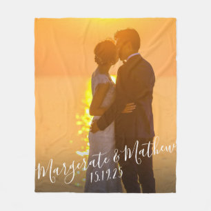 Simple Love Editable Colour Personalised Blanket