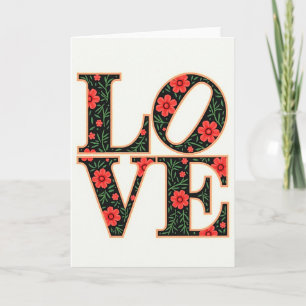 Simple Love Floral Card