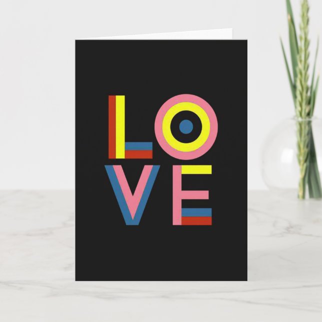 Simple Love Greeting Card (Front)