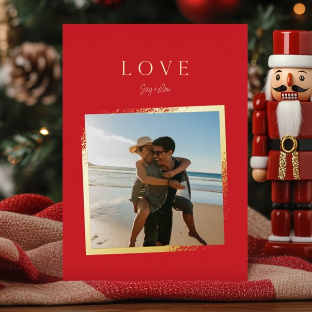 simple LOVE photo christmas fading gold FRAME (Creator Uploaded)