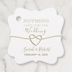 Simple Love Quote Wedding Favour Tags