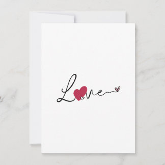  Simple Love Valentine's Day Thank You Card