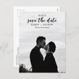 Simple Love Wedding Save the Date Holiday Postcard