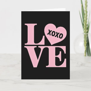Simple Love Xoxo Heart Card