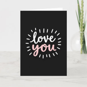 Simple Love You Burst Card